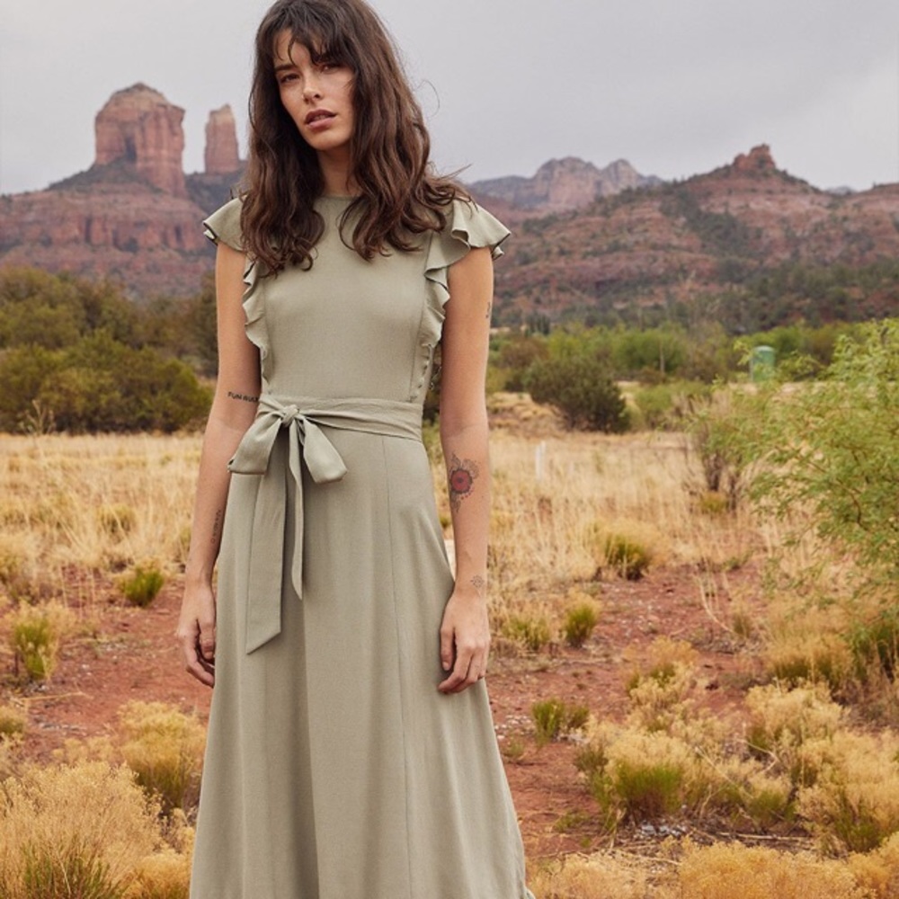 Christy Dawn Quinn Dress in Sage - XS